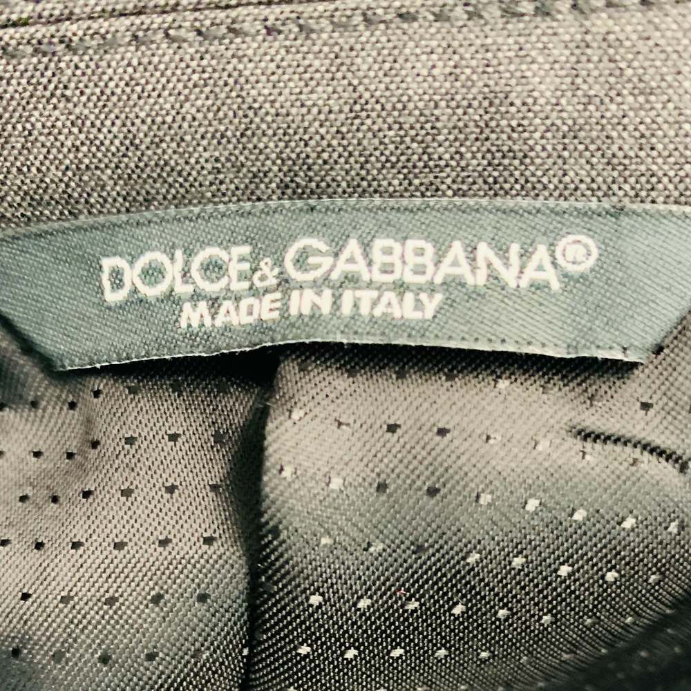 DOLCE & GABBANA Black Grey Wool Blend Sport Coat - Picture 10 of 10